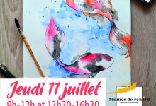 affiche de l'atelier avec une photo de peinture