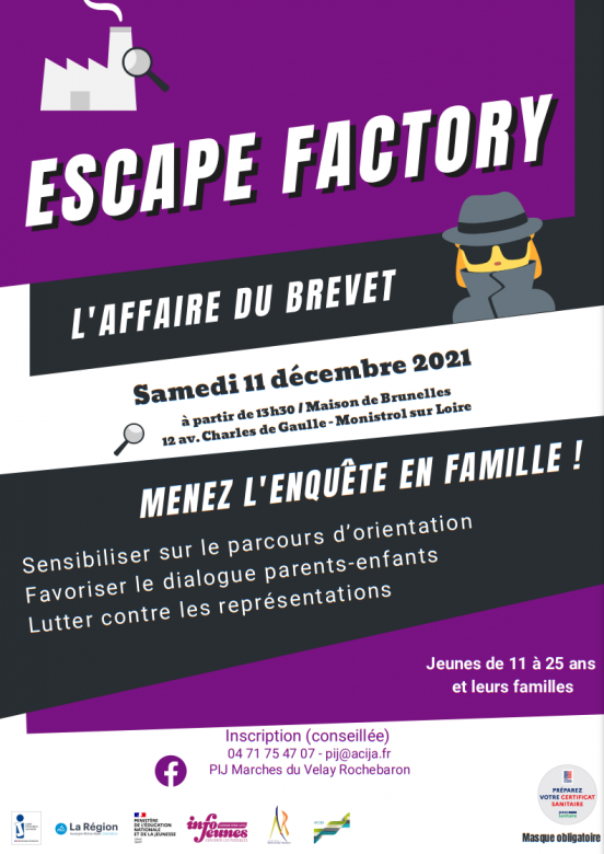 affiche escape factory